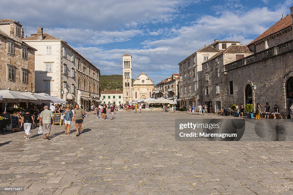 Town square and St. Stjepan cathedral