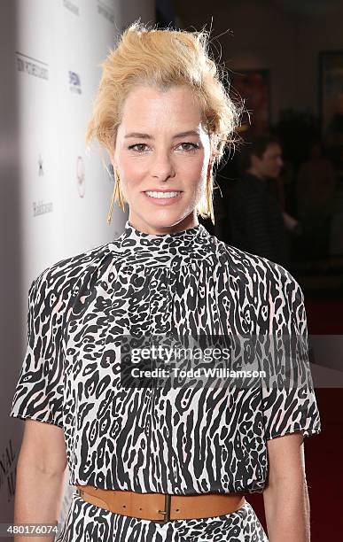 Parker Posey attends the Sony Pictures Classics premiere for "Irrational Man" hosted by Svedka Vodka, Hakkasan and Sabra at The WGA Theater on July...