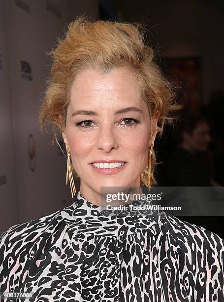 Parker Posey attends the Sony Pictures Classics premiere for "Irrational Man" hosted by Svedka Vodka, Hakkasan and Sabra at The WGA Theater on July...