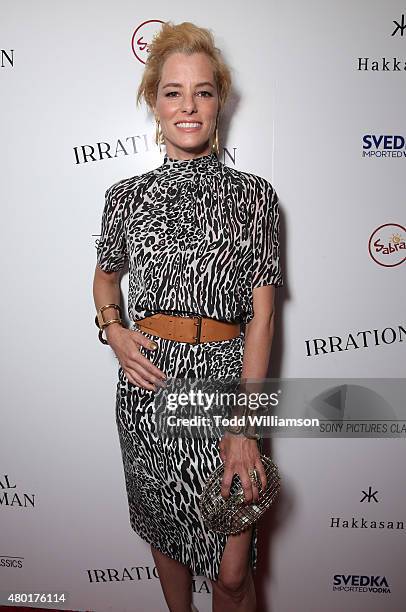 Parker Posey attends the Sony Pictures Classics premiere for "Irrational Man" hosted by Svedka Vodka, Hakkasan and Sabra at The WGA Theater on July...