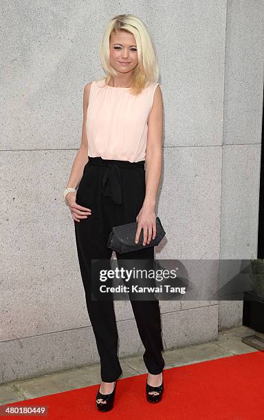 Danielle Harold attends the Tesco Mum of the Year awards at The Savoy Hotel on March 23, 2014 in London, England.
