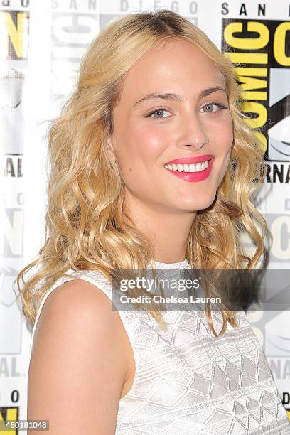 Actress Nora Arnezeder attends the CBS Television Studios press room during Comic-Con International on July 9, 2015 in San Diego, California.