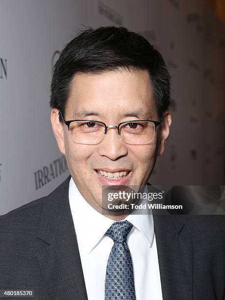 Scott Takeda attends the Sony Pictures Classics Premiere For "Irrational Man" Hosted By Svedka Vodka, Hakkasan And Sabra at The WGA Theater on July...