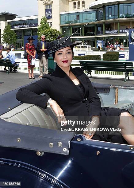 Horse race : The 166th Prix de Diane in Chantilly Aishwarya Rai on June 14, 2015.