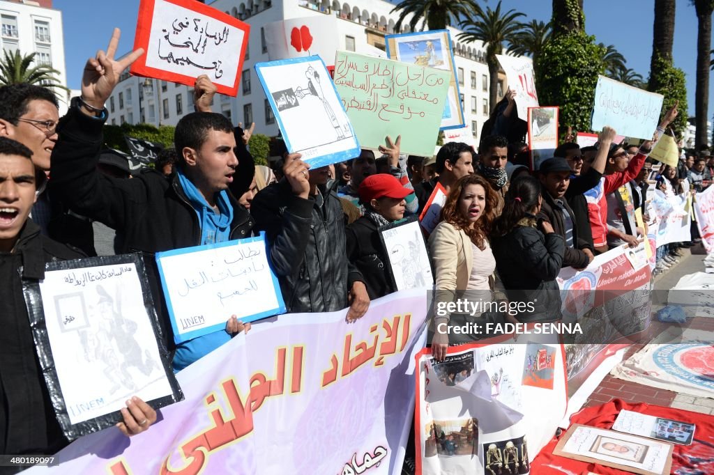 MOROCCO-POLITICS-STUDENTS-DEMO