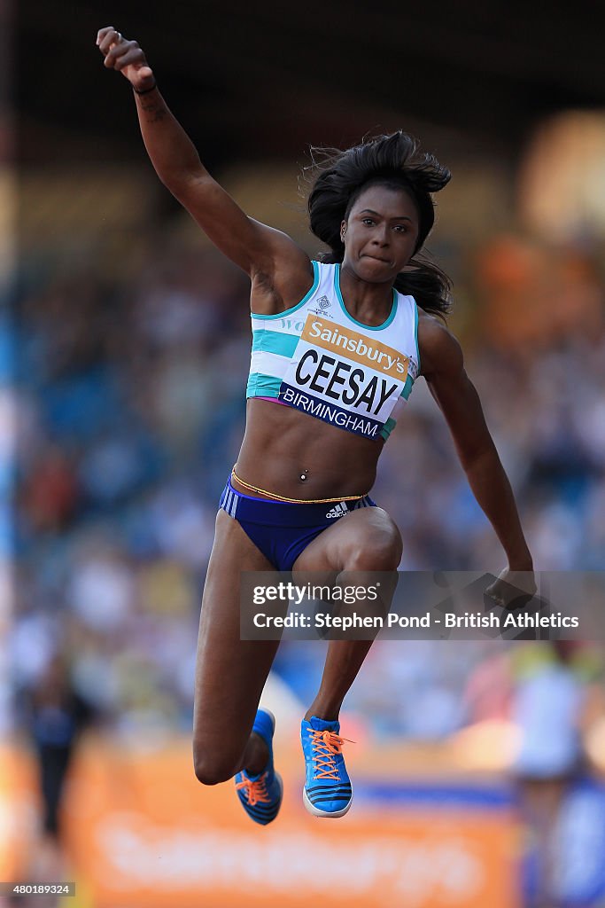 Zainab Ceesay of Woodford Green in action in the Women's Triple