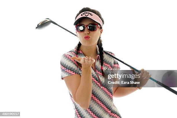 Player Sandra Gal of Germany poses for a portrait prior to the start of the Founders Cup at the JW Marriott Desert Ridge Resort on March 19, 2014 in...