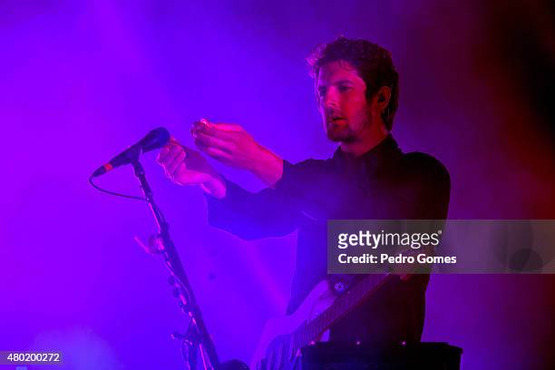 Gwil Sainsbury of ALT-J performs on Day 1 of the NOS Alive Festival on July 9, 2015 in Lisbon, Portugal.