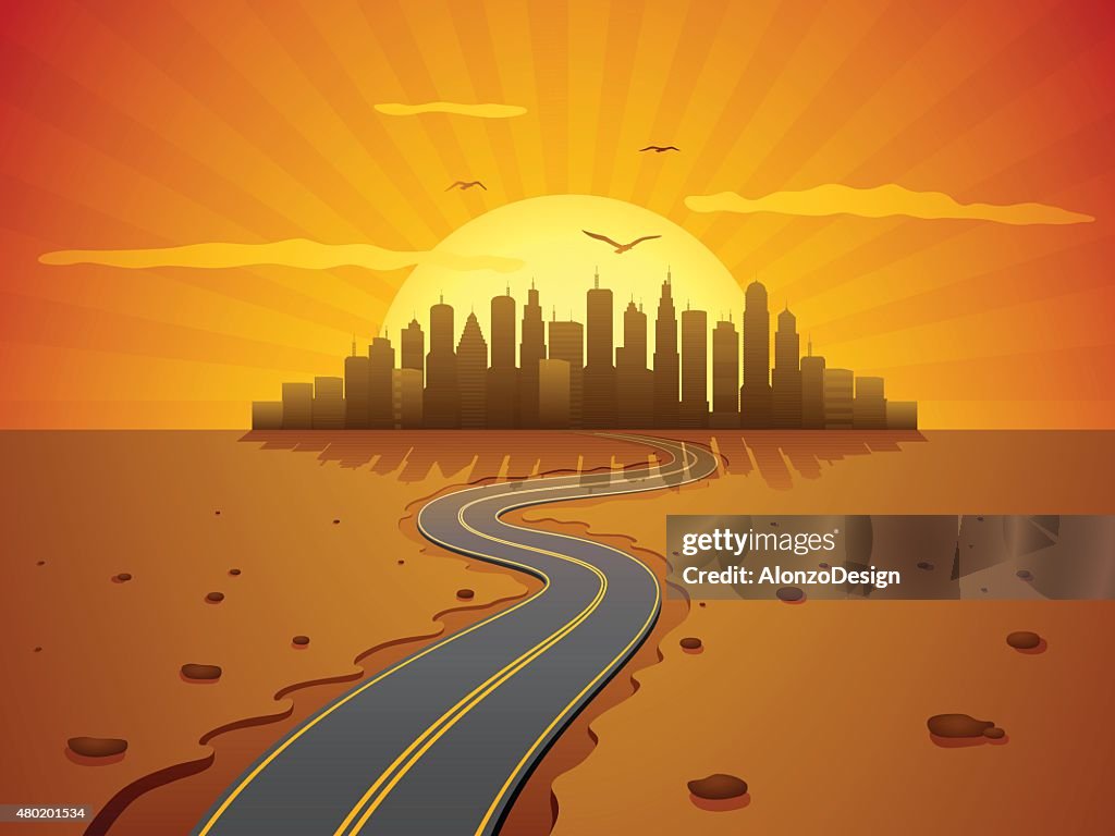 Road to City Desert