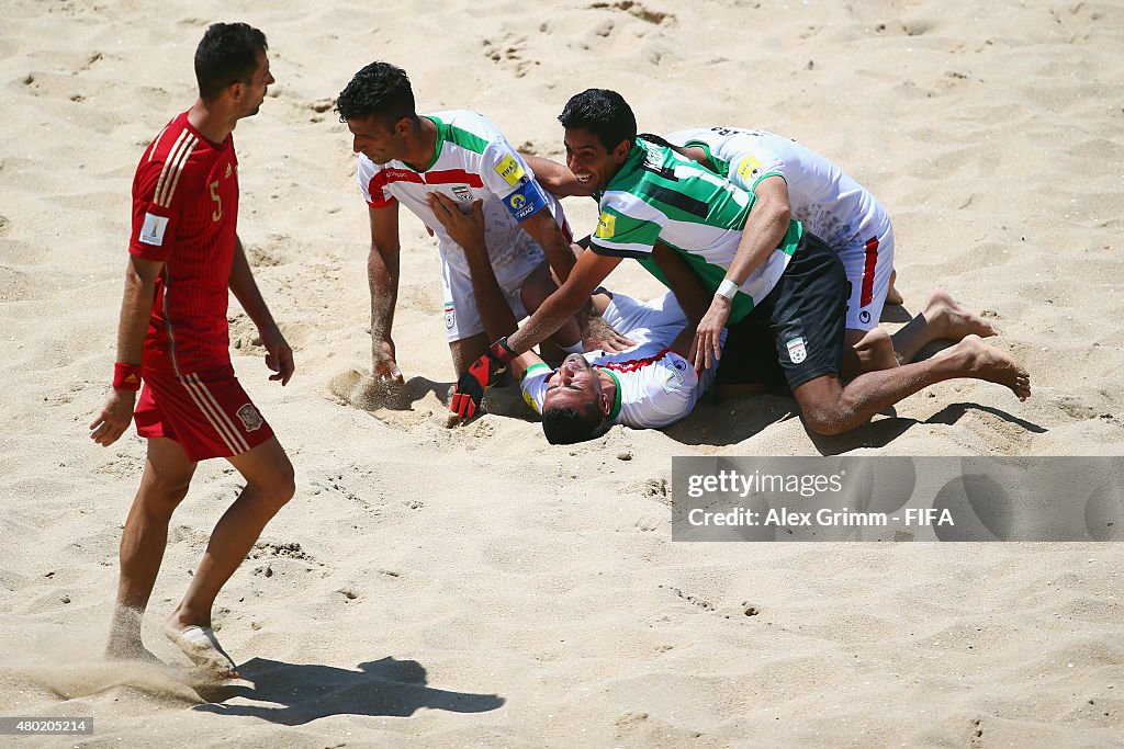 Spain v Iran: Group C - FIFA Beach Soccer World Cup
