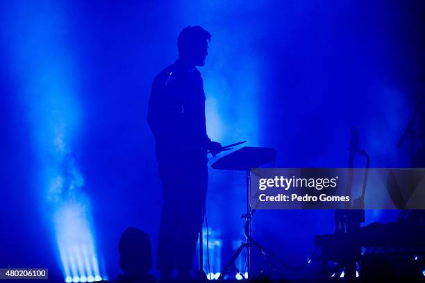 Gwil Sainsbury of ALT-J performs on Day 1 of the NOS Alive Festival on July 9, 2015 in Lisbon, Portugal.