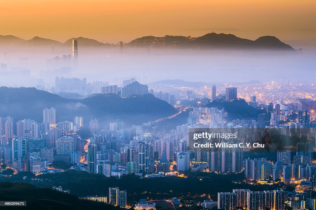 Foggy Hong Kong