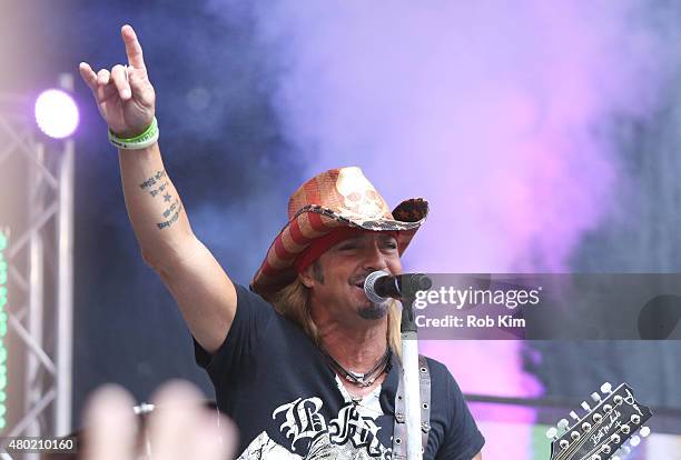 Bret Michaels performs at "FOX & Friends" All American Concert Series outside of FOX Studios on July 10, 2015 in New York City.