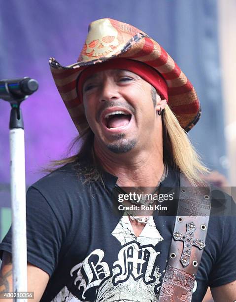 Bret Michaels performs at "FOX & Friends" All American Concert Series outside of FOX Studios on July 10, 2015 in New York City.