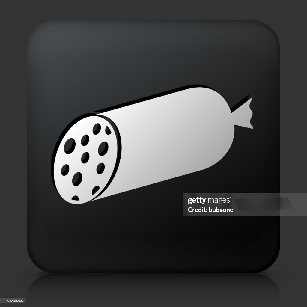 Botón negro cuadrado con Salame Stick icono