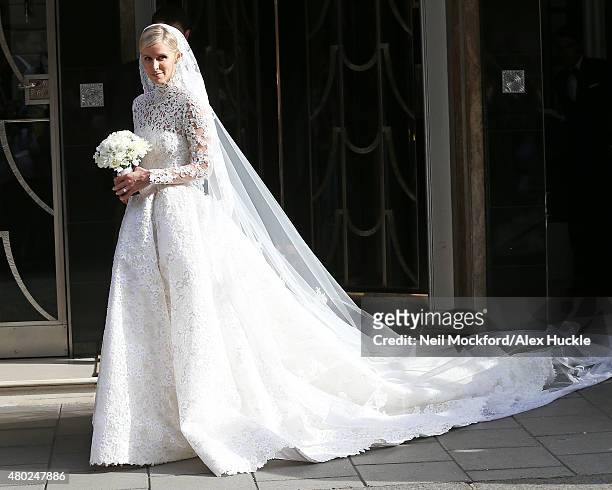 Nicky Hilton leaves Claridges ahead of her wedding on July 10, 2015 in London, England.