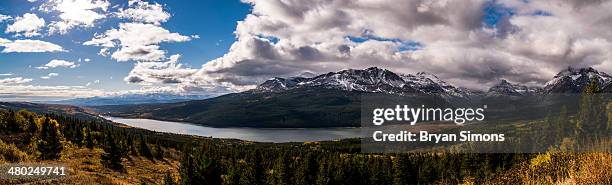 lower two medicine lake - two medicine lake montana stock pictures, royalty-free photos & images