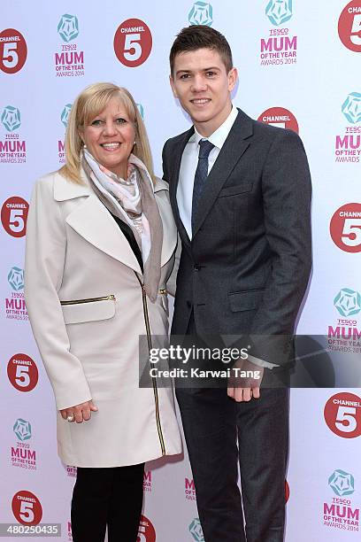 Luke Campbell attends the Tesco Mum of the Year awards at The Savoy Hotel on March 23, 2014 in London, England.