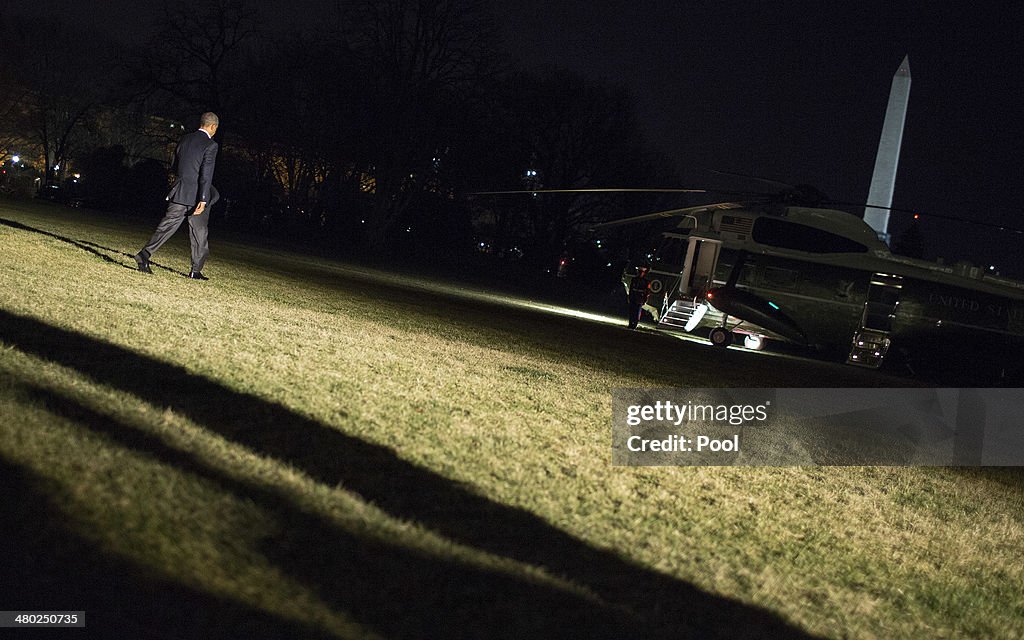 President Obama Departs The White House