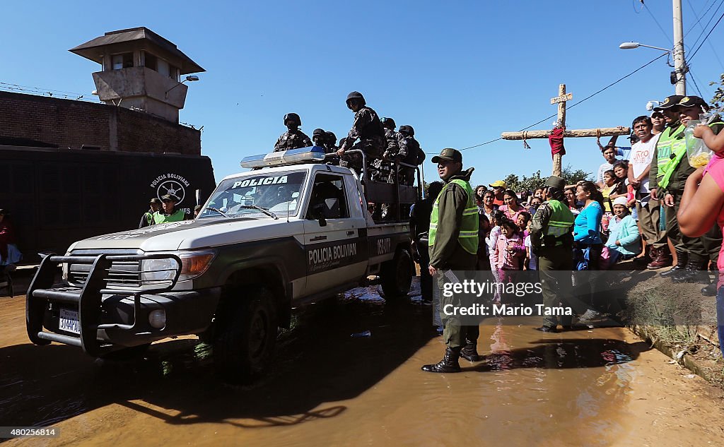 Pope Francis Visits Prison In Bolivian City Of Santa Cruz