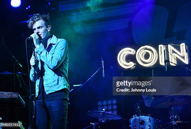 Chase Lawrence and Ryan Winnen of COIN performs during An Intimate Night Out at Revolution Live on July 9, 2015 in Fort Lauderdale, Florida.