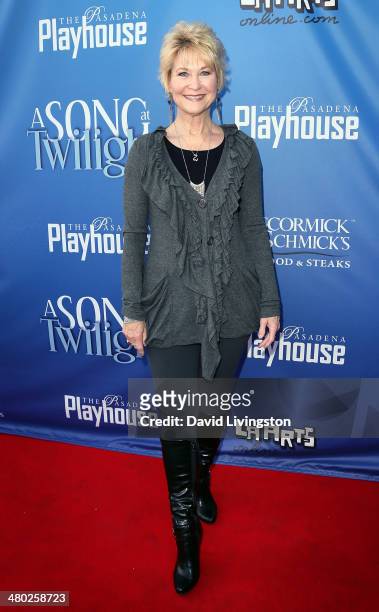 Actress Dee Wallace attends the opening night of "A Song at Twilight" at the Pasadena Playhouse on March 23, 2014 in Pasadena, California.