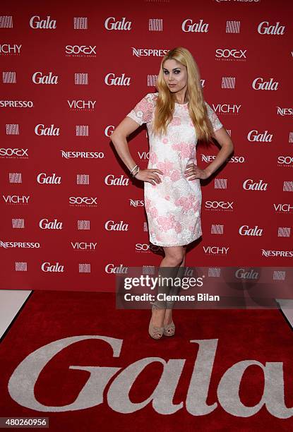 Yvonne Woelke attends the GALA Fashion Brunch Summer 2015 at Ellington Hotel on July 10, 2015 in Berlin, Germany.