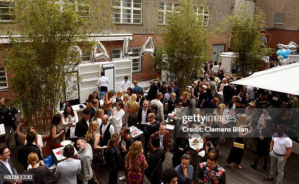 Courtyard at the GALA Fashion Brunch Summer 2015 at Ellington Hotel on July 10, 2015 in Berlin, Germany.