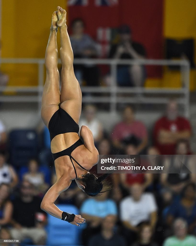 PANAM2015-CANADA-WOMEN'S 10M PLATFORM SEMI-FINALS -BRAZIL