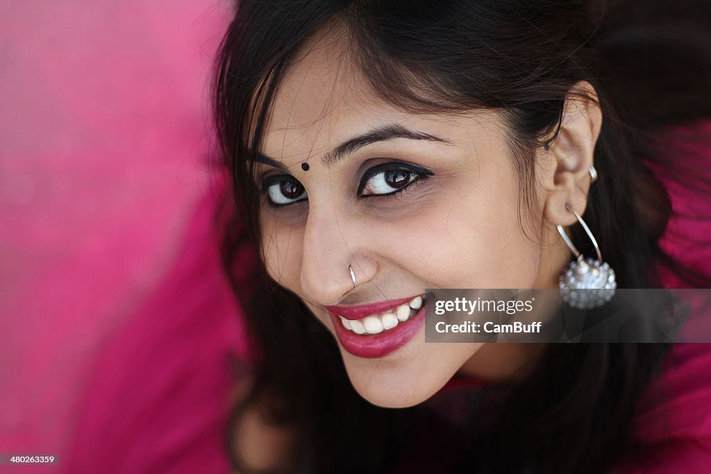 Young woman looking at the camera