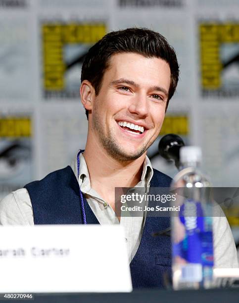 Actor Drew Roy speaks onstage at the "Falling Skies" panel during TNT at Comic-Con International: San Diego 2015 on July 10, 2015 in San Diego,...