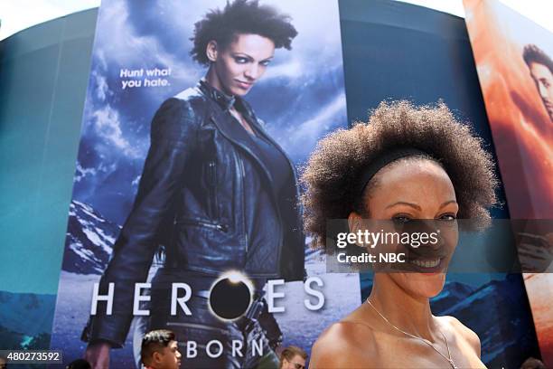 At Comic-Con" -- Pictured: Judith Shekoni at the "Heroes Reborn" Installation, Friday, July 10 from Tin Fish Gaslamp, San Diego, Calif. --