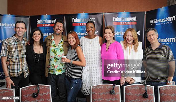 Radio personalities Dalton Ross and Jessica Shaw and actors Lucky Yates, Amber Nash, Aisha Tyler, Jessica Walter, Judy Greer and Chris Parnell attend...