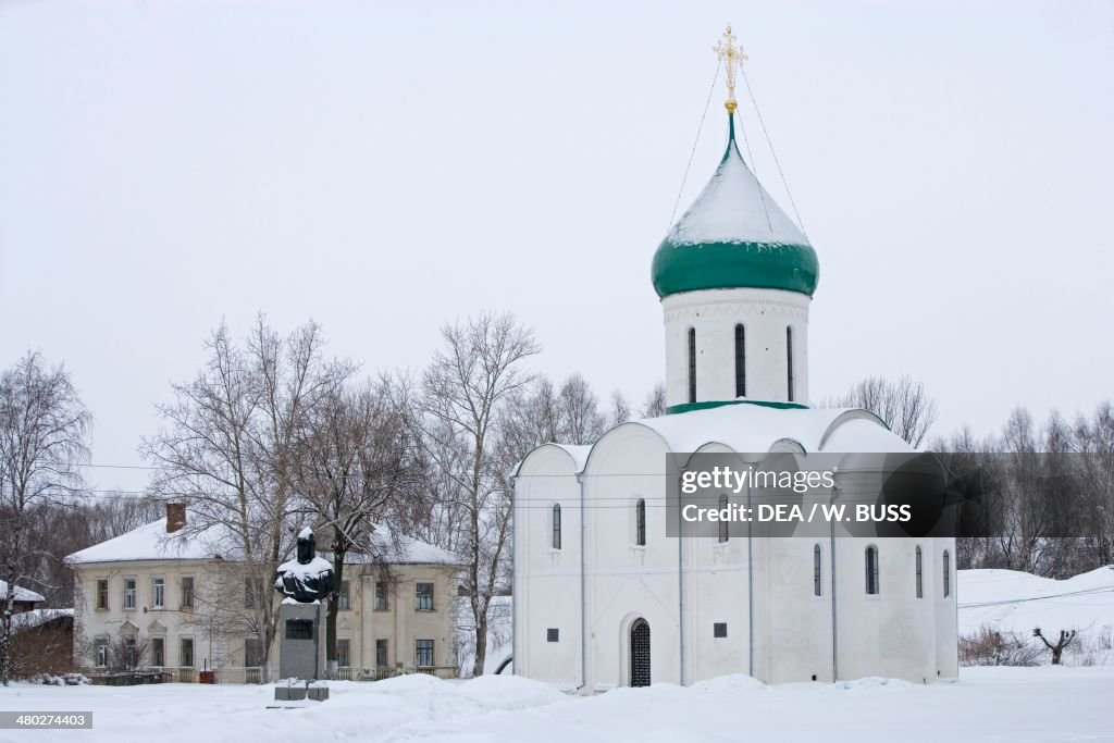 The Cathedral of Transfiguration in white stone