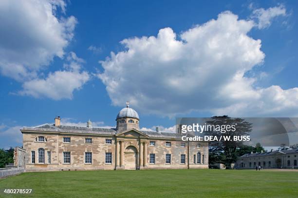 Woburn Abbey, largely rebuilt in Georgian style in 1744 and converted into a stately home, architect Henry Flitcroft , Bedfordshire, United Kingdom.