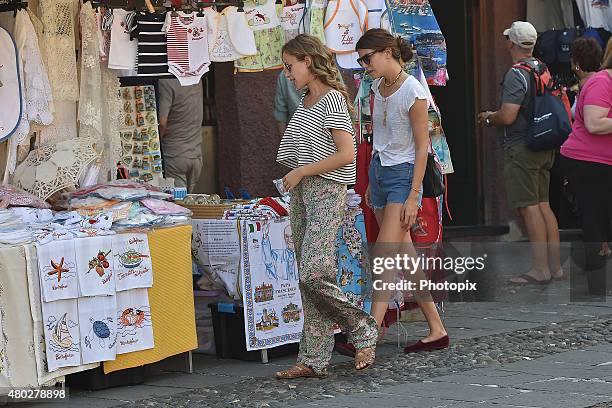 Bianca Brandolini D'Adda is seen on July 10, 2015 in Portofino, .