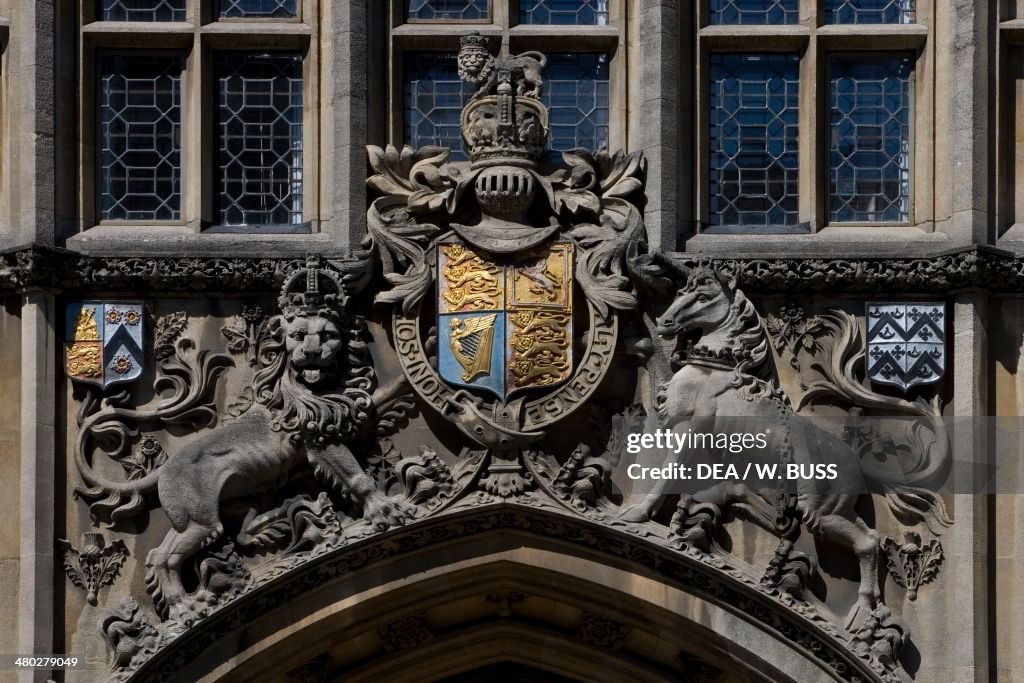 Bas-relief above entrance to Brasenose College