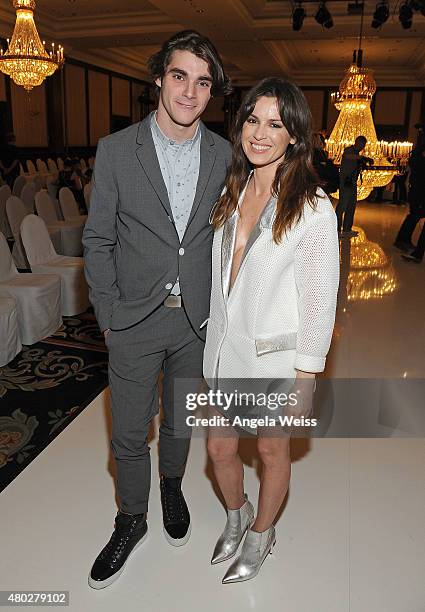 Actors RJ Mitte and Natalia Avelon attend the MICHALSKY StyleNite 2015 at Ritz Carlton on July 10, 2015 in Berlin, Germany.