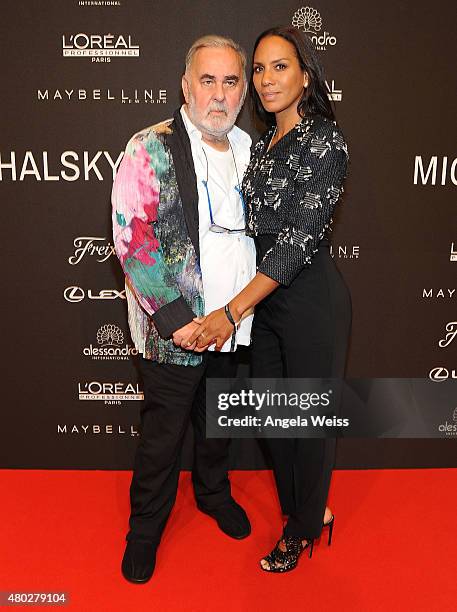 Udo Walz and Barbara Becker attend the MICHALSKY StyleNite 2015 at Ritz Carlton on July 10, 2015 in Berlin, Germany.