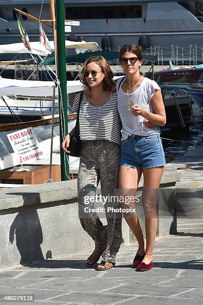 Bianca Brandolini D'Adda is seen on July 10, 2015 in Portofino, .