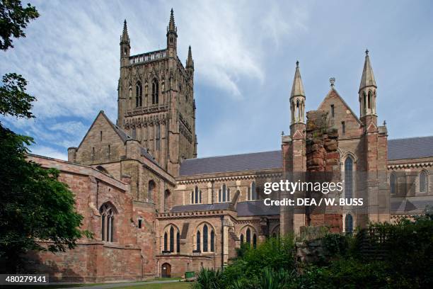 Worcester cathedral , Worcester, Worcestershire, United Kingdom.