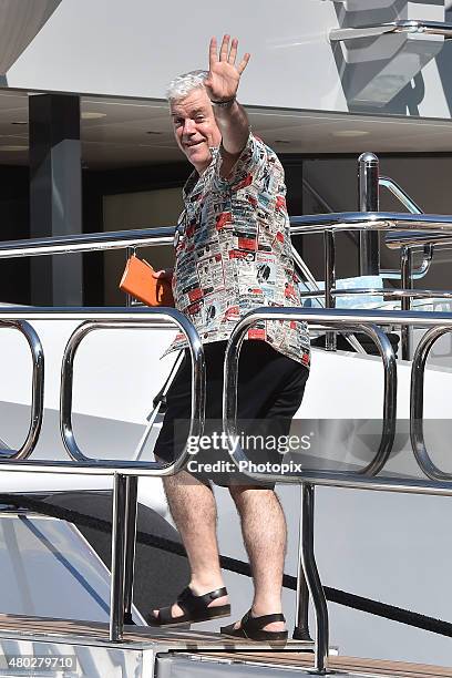 Tim Blanks is seen on July 10, 2015 in Portofino, .