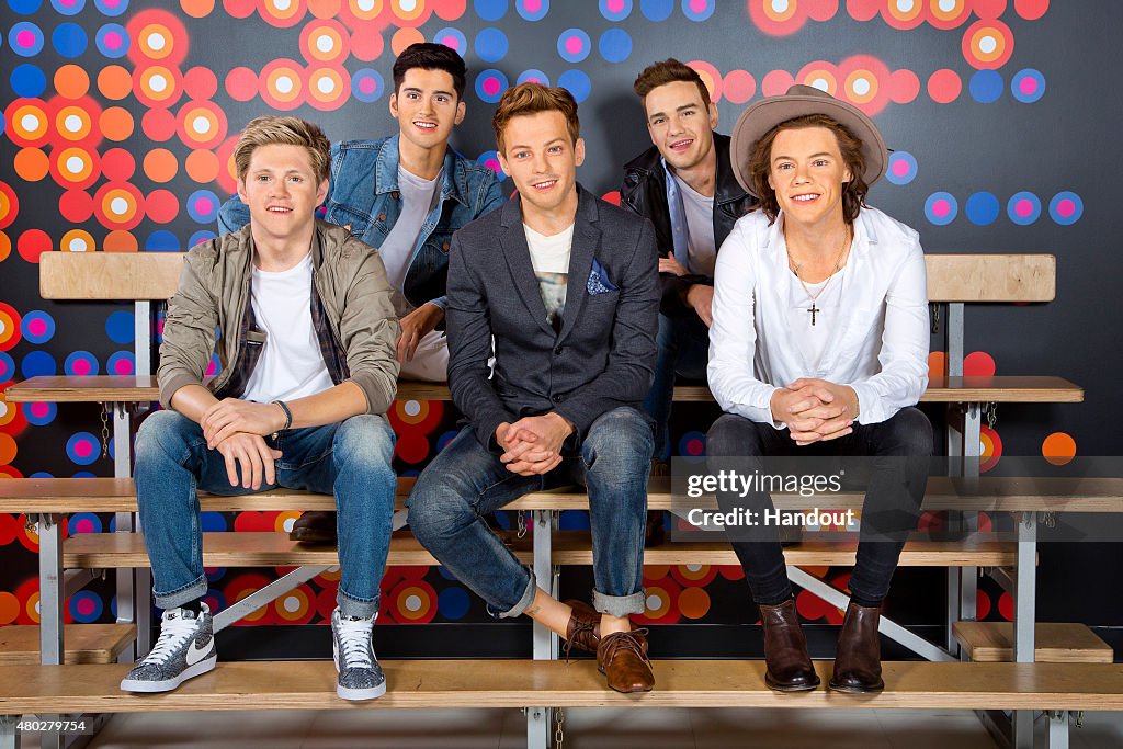 Wax Figures Of One Direction Displayed At Madame Tussauds Orlando
