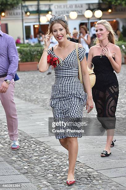 Xenia Sobchak is seen on July 10, 2015 in Portofino, .