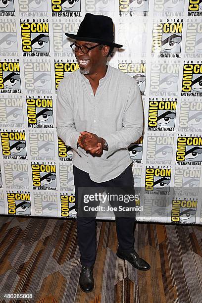 Isaiah Washington attends 'The 100' press room at Comic-Con International 2015 - Day 2 at the San Diego Convention Center on July 10, 2015 in San...