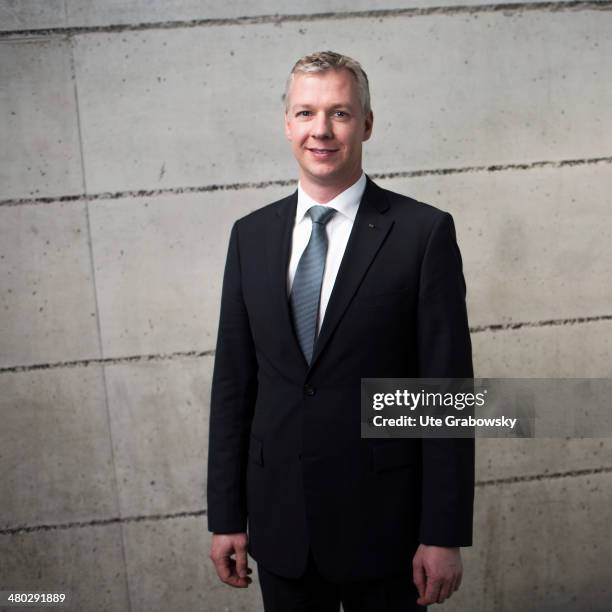 Fred Cordes, Zeppelin Baumaschinen GmbH, is posing for a portrait, March 18, 2014 in Munich Germany.