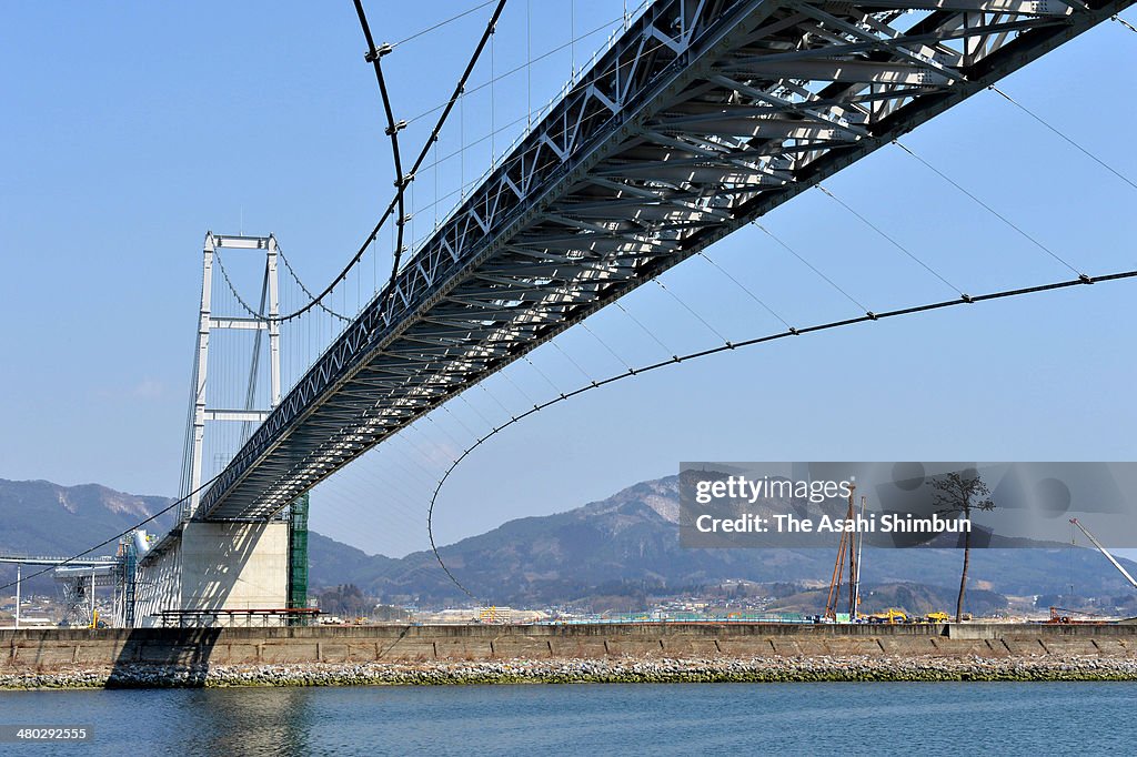 1km Long Belt Conveyer To Carry Soil From Hill To City Center Starts Operation In Rikuzentakata