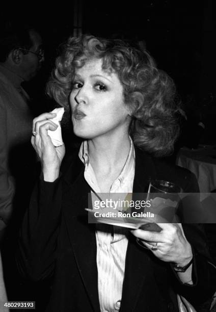 Bernadette Peters attends Best of Vegas Awards on March 21, 1980 at the Tropicana Hotel in Las Vegas, Nevada.