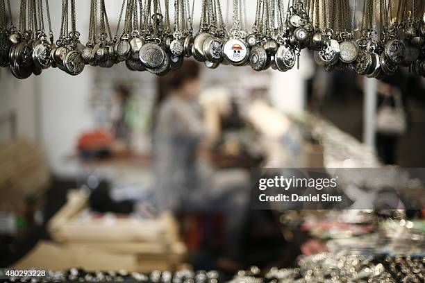 Pocket watch stall at Hyper Japan, the UK's biggest Japanese culture event on July 10, 2015 at The O2 Arena in London, England.