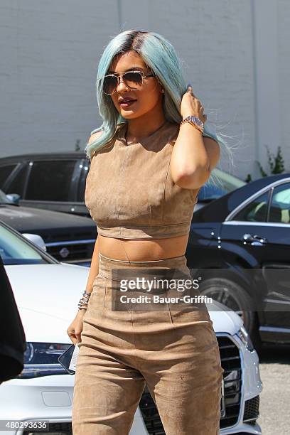 Kylie Jenner is seen on July 10, 2015 in Los Angeles, California.